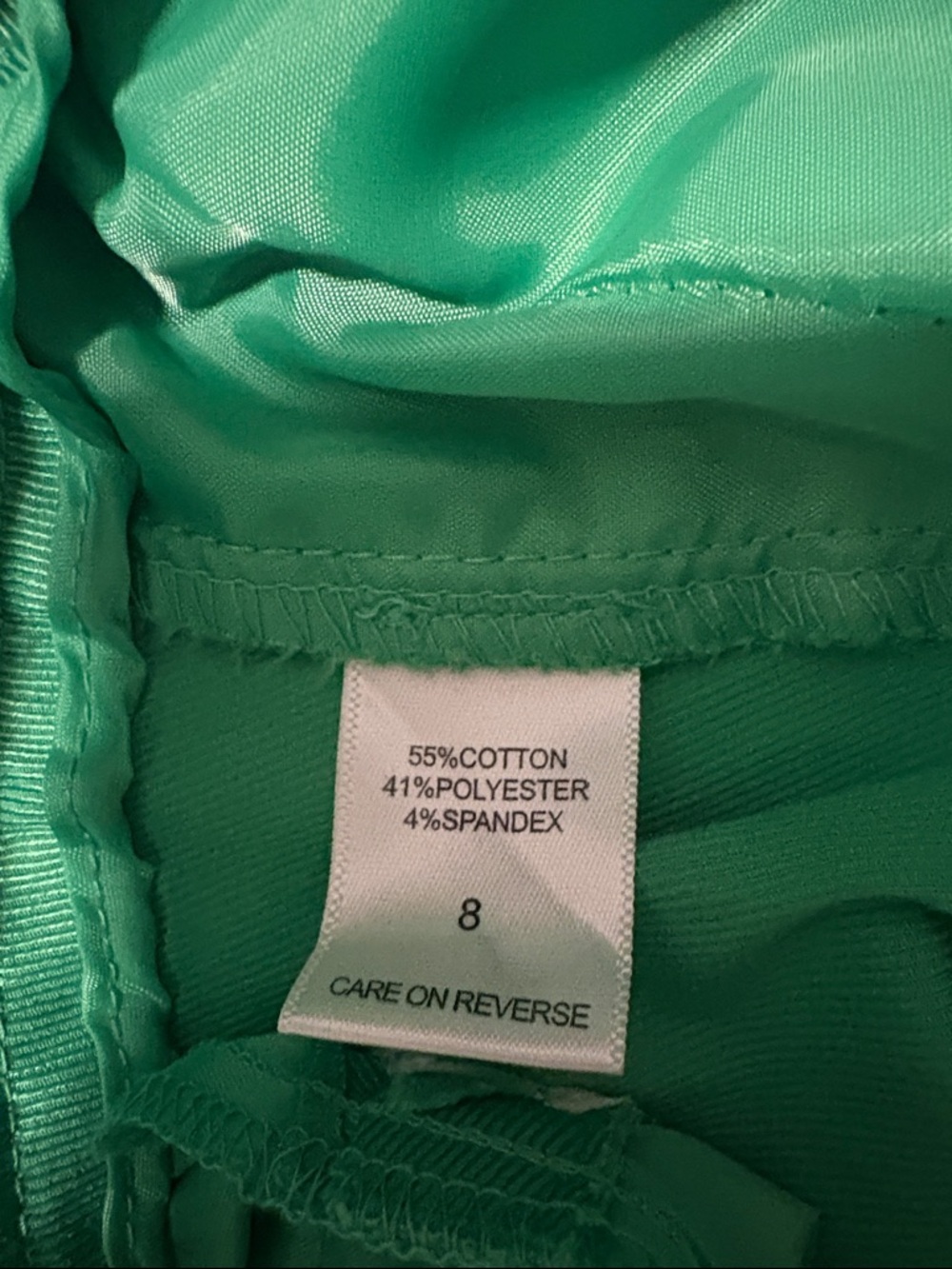 New York & Company Bright Green Cropped Pants - Picture 8 of 8